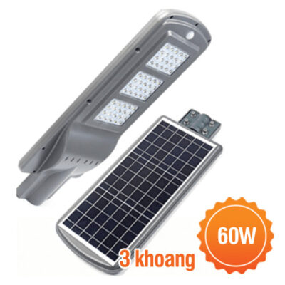 Đèn năng lượng mặt trời liền thể 60W 3 khoang NLLT-60W