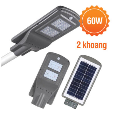 Đèn năng lượng mặt trời liền thể 2 khoang NLLT-60W